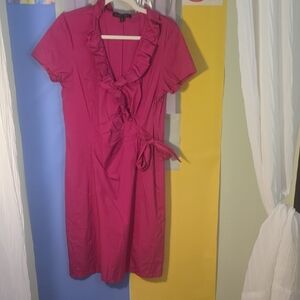 Lafayette 148 New York Fuchsia Midi Dress